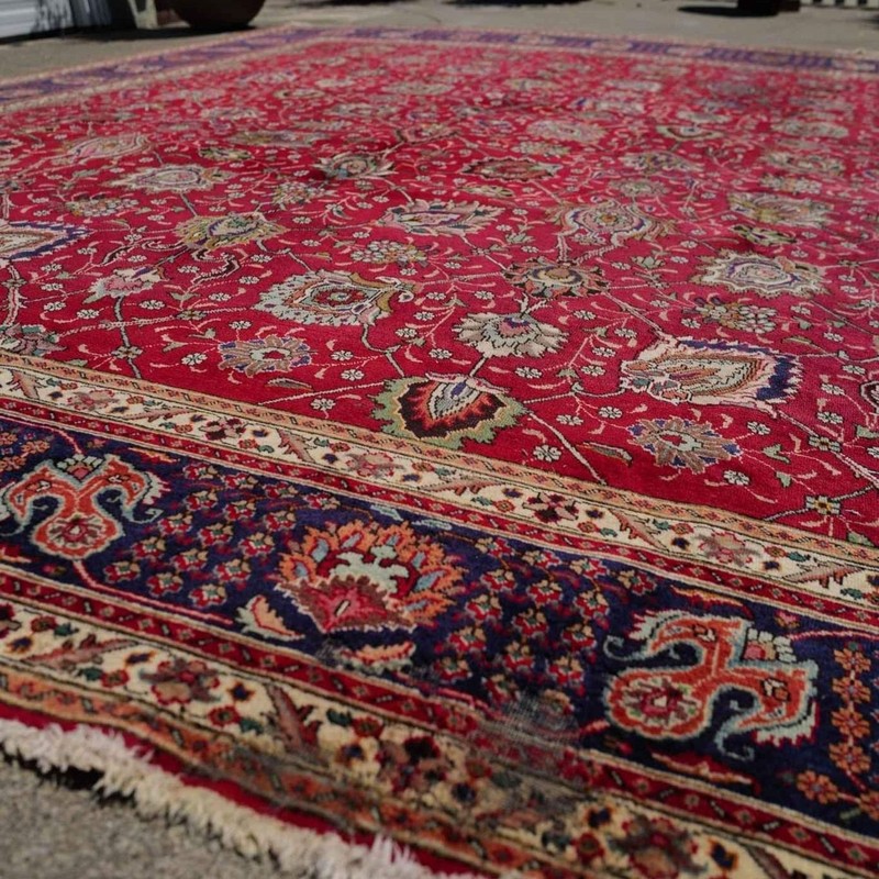 11'3 x 14'6 Vintage Persian Handknotted Wool Rug gallery