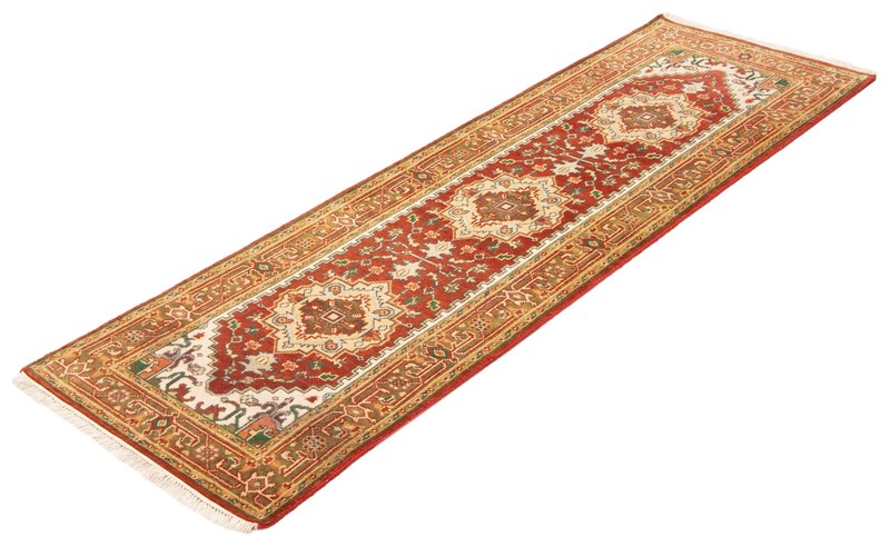 2'11" x 9'10" Vintage Hand-knotted Runner Rug Traditional Oriental Wool Carpet gallery