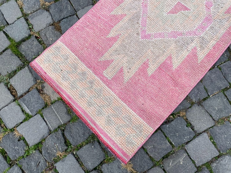 Carpet, Turkish rug, Vintage rug, Handmade rug, Runner, Wool | 2,0 x 10,5 ft gallery