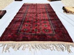 5×8 Ft Afghan Hand Knotted Vintage Wool Rug Bokhara Design Tribal Baluchi Carpet