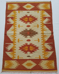 Vintage Handmade Traditional Beautiful Turkish Kilim Floor Rug Carpet 176×121 cm