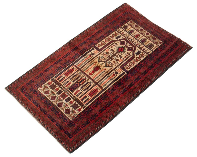 Vintage Hand-Knotted Carpet 3'1" x 4'11" Traditional Oriental Wool Area Rug gallery