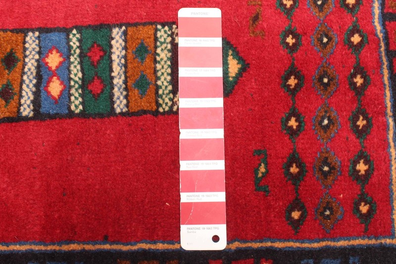 Vintage 3'7" x 6'2" Traditional Hand Knotted Vegetable Dye Wool Area Rug gallery