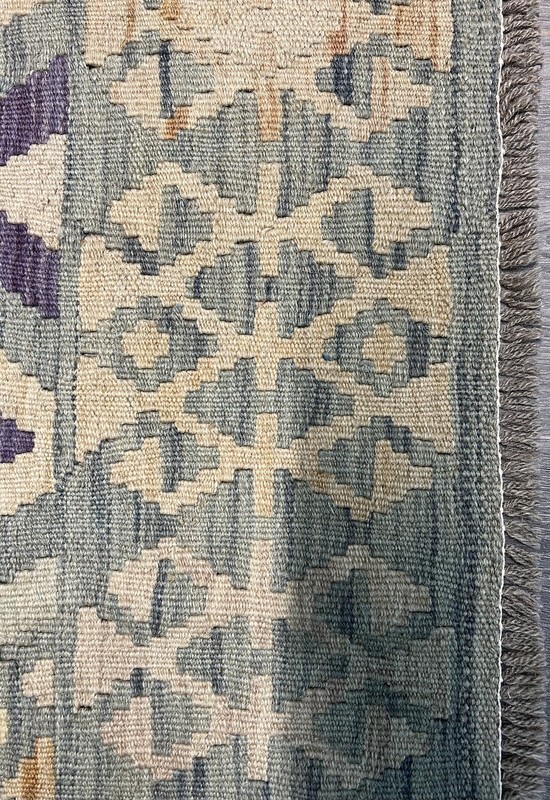 Vintage Kilim Traditional Hand Made Oriental Wool Kilim 5ftx3.2ft 158cmx107cm gallery