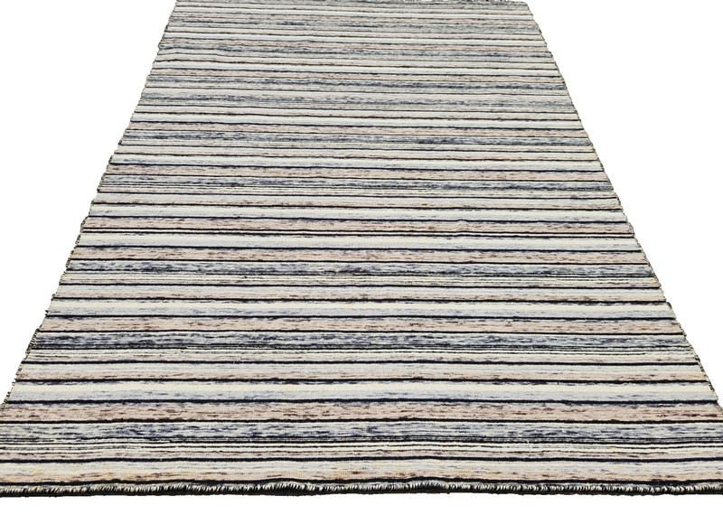 5'X7' HAND-KNOTTED-BOHEMIAN TRIBAL GEOMETRIC MUTED WOOL MODERN RUG gallery