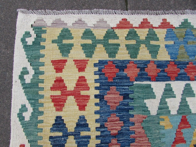 Vintage Kilim Traditional Hand Made Oriental White Wool Large Kilim 502x310cm gallery