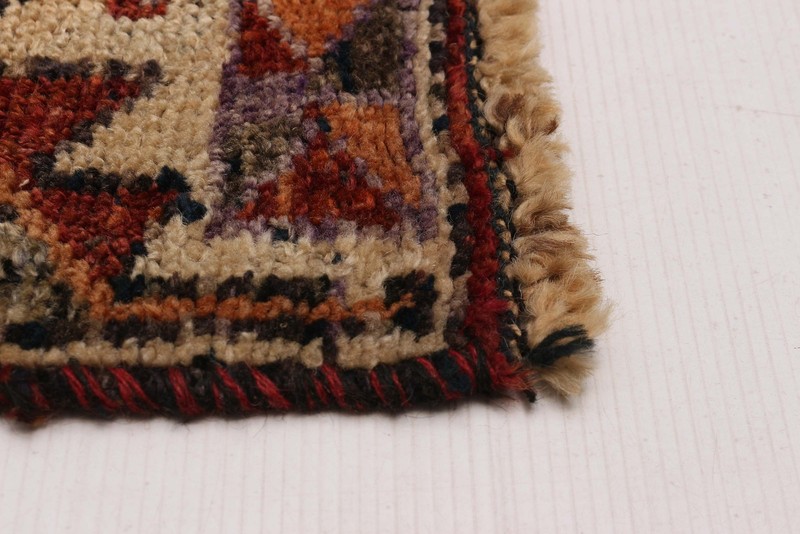Vintage Hand-knotted Runner Rug 3'11" x 12'4" Traditional Oriental Wool Carpet gallery