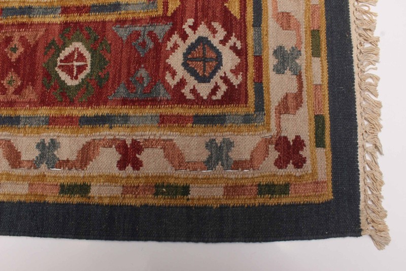 Vintage Hand Woven Area Rug 6'1" x 7'7" Traditional Wool Oriental Carpet gallery