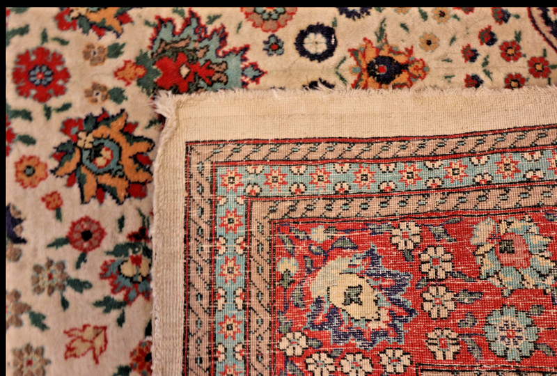 Turkish Hereke Hand-Knotted Carpet 6'1" x 4'4" (185 x 131 cm) gallery