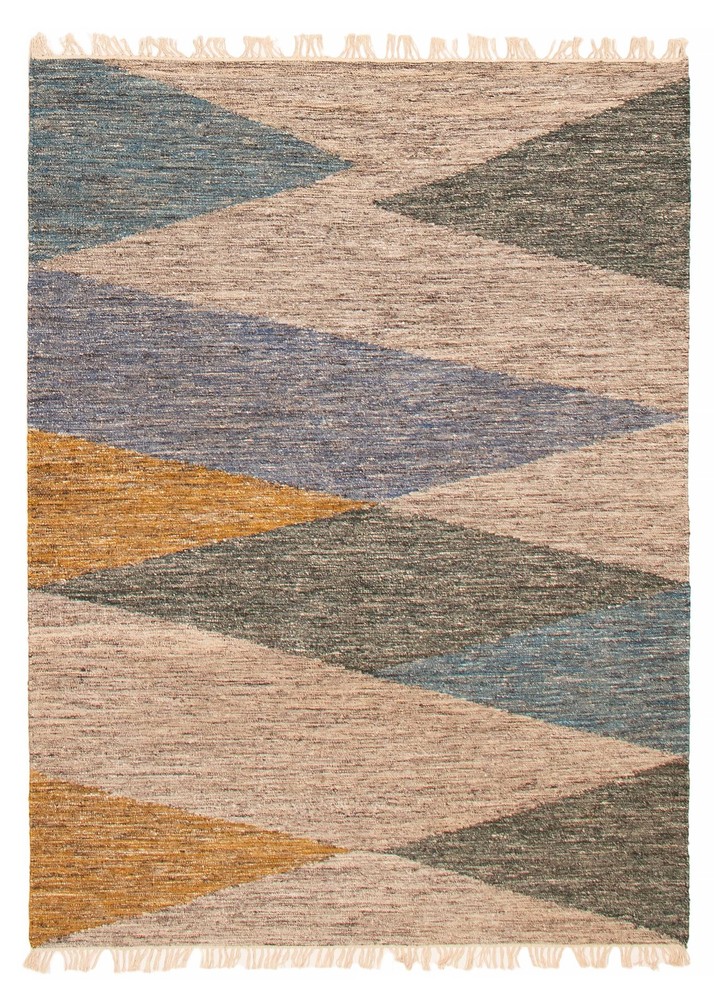 Vintage Hand Woven Area Rug 5'4" x 7'6" Traditional Wool Oriental Carpet