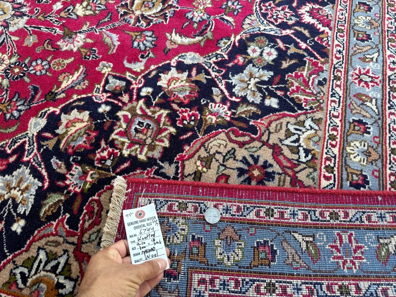 FINE HANDMADE ORIENTAL RUG 10x13 handwoven red navy purple pink blue 9x12 10x4 gallery