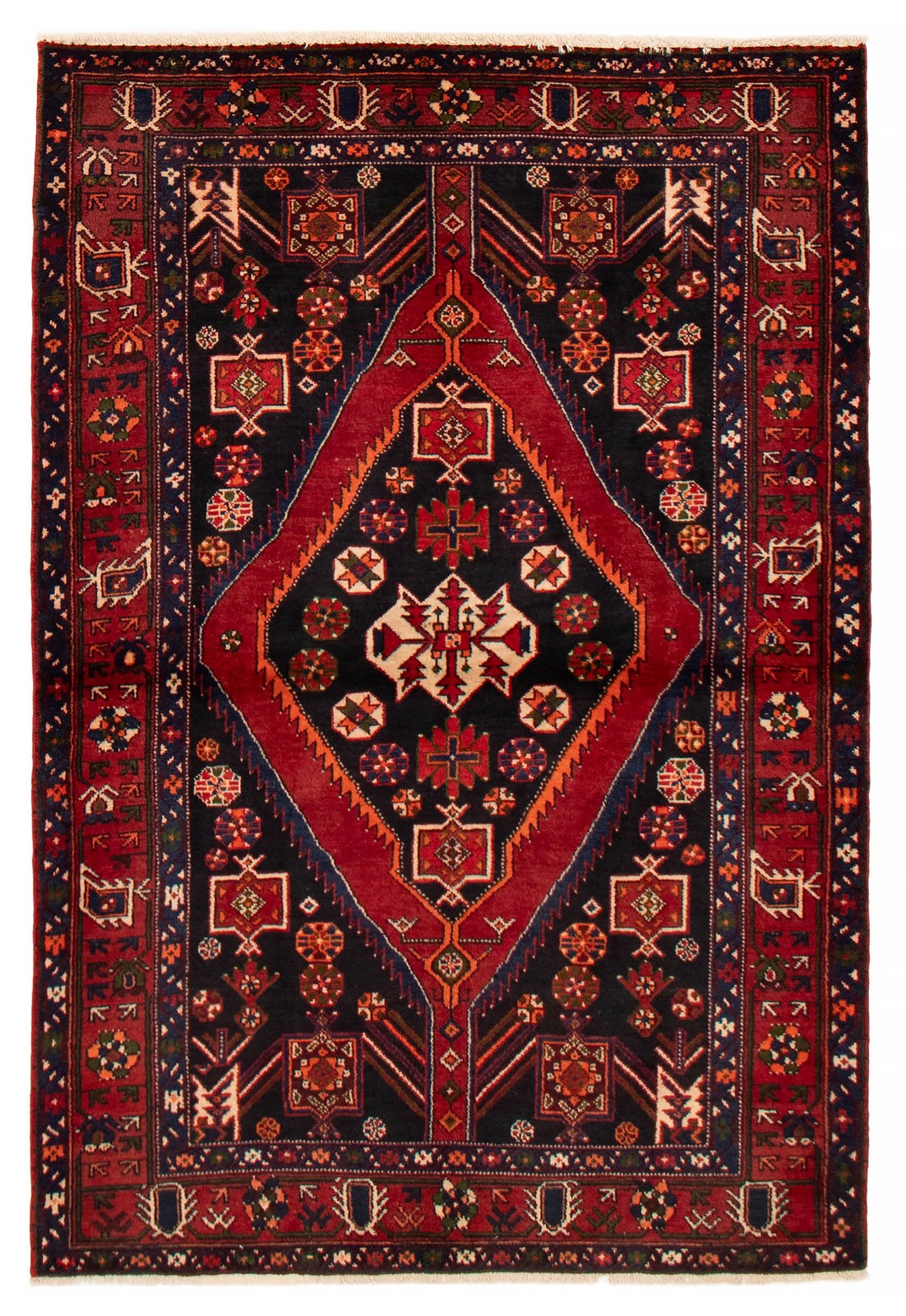 Traditional Vintage Hand-Knotted Area Rug 4'6" x 6'9" Oriental Wool Carpet gallery