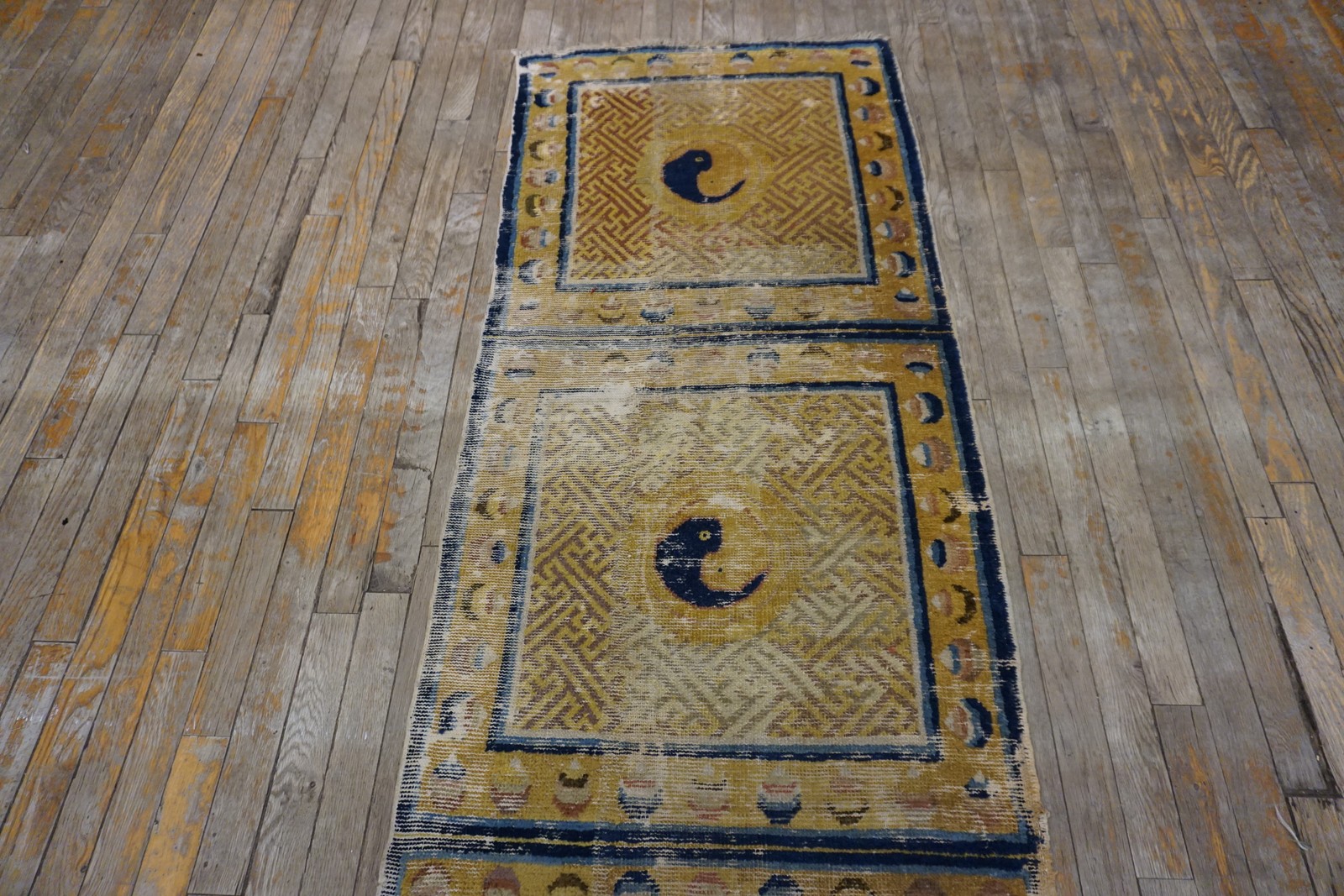 3X16 Antique Chinese Ningxia Wool Area Rug 1850 gallery