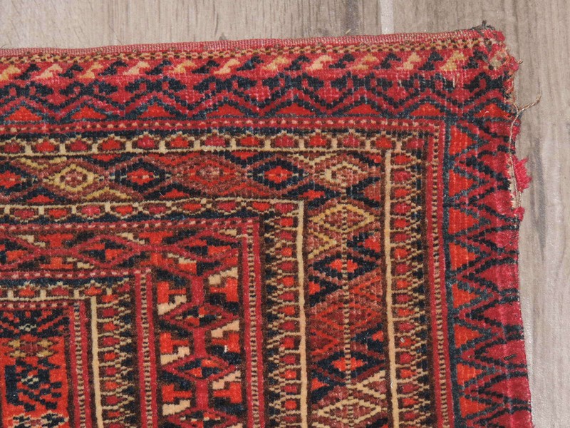 14" x 36" Antique Tekke Turkoman Wool Yamud Chuval gallery