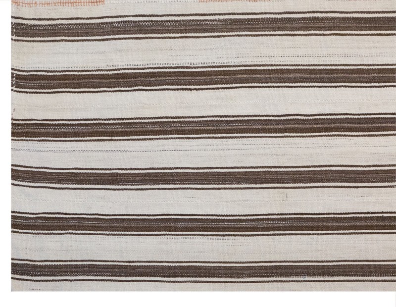 Vintage Minimalist Turkish Kilim Rug 225x330 cm (7.4x10.8 ft) | Handwoven gallery