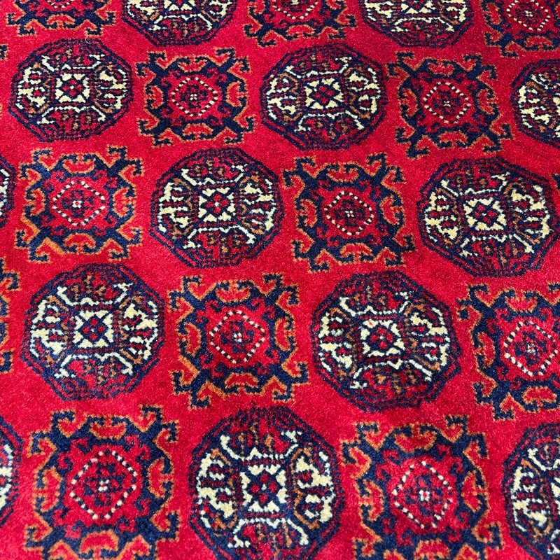 Handmade (5'7" x 7'8") Burgundy Afghan Khajo Roshna Wool Area Rug gallery