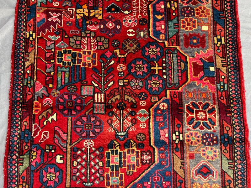 Caucasian Style Rug 3x4 – Antique Inspired Tribal Accent Wool Handmade Decor Rug gallery