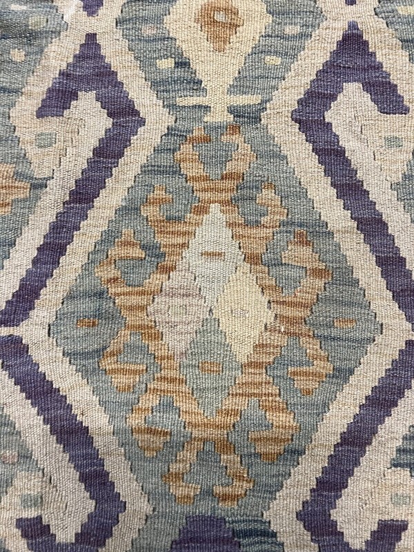Vintage Kilim Traditional Hand Made Oriental Wool Kilim 5ftx3.2ft 158cmx107cm gallery