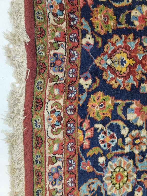 Antique Oriental Hand-Knotted Wool Area Rug Red/Navy Blue/Green/Blue 11'10" x 15 gallery