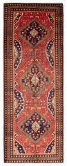 4’10” x 12’5″ Vintage Hand-knotted Runner Rug Traditional Oriental Wool Carpet