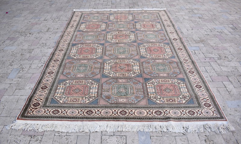 Turkish Rug 77''x115'' Bunyan Carpet Vintage 196x294cm Oriental Decor Rug 6x9 gallery