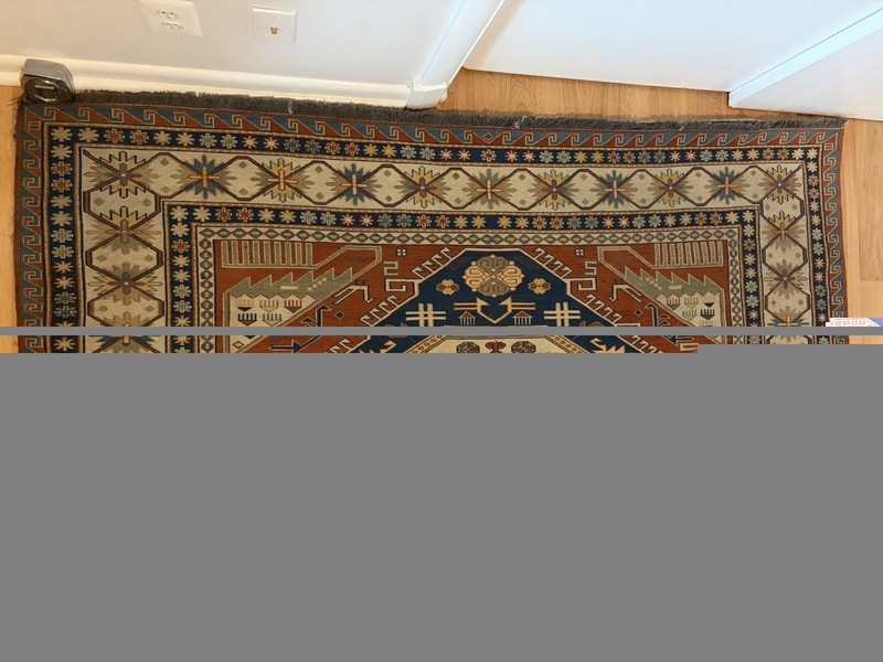 Antique Caucasian Lori Pambak Kazak Hand-Knotted Wool, 6’5” x 8’9”, c. 1880-1920 gallery
