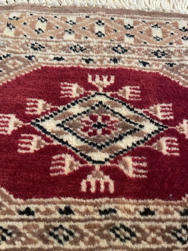Vintage Small Wool Tribal Motifs Rug. gallery