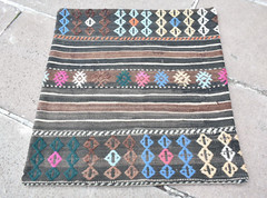 18”x20” Decorative Handmade Turkish Kilim Pillow Cover Sofa Rug Cushion Cover
