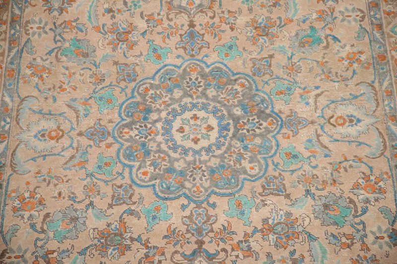 Distressed Floral Area Rug 6x10 Ft Handmade Traditional Living Room Wool Carpet gallery