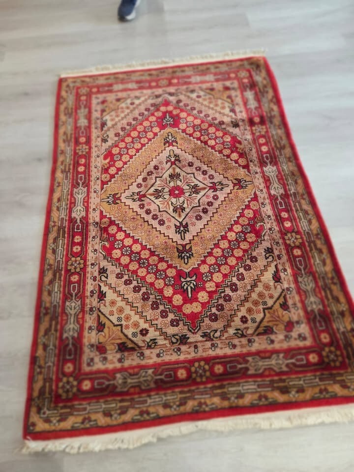 Bohemian Oushak Rug, Turkish Ushak Rug,Geometric Turkish Rug 70"x47" Ft gallery