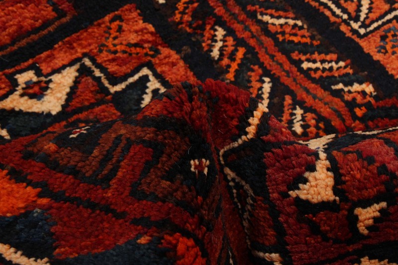 4'1" x 10'0" Vintage Hand-knotted Runner Rug Traditional Oriental Wool Carpet gallery