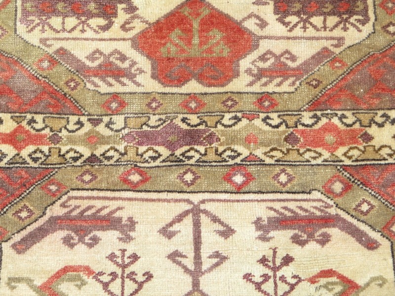 Vintage Turkish Carpet, Bedroom Rugs, Handmade Wool Modern Teppiche Tapi 41"x55" gallery