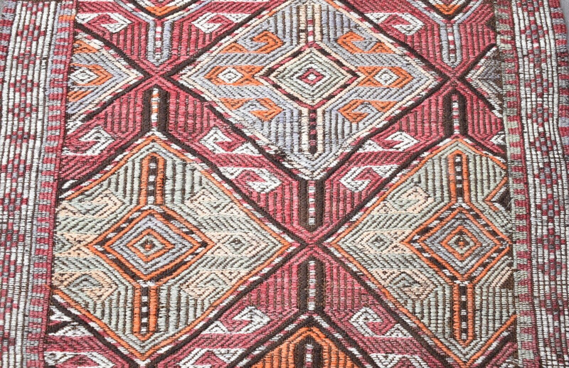 Vintage Turkish Rug 34'' x 49'' Anatolian Taurus Mountain Nomadic Woven Wool Rug gallery