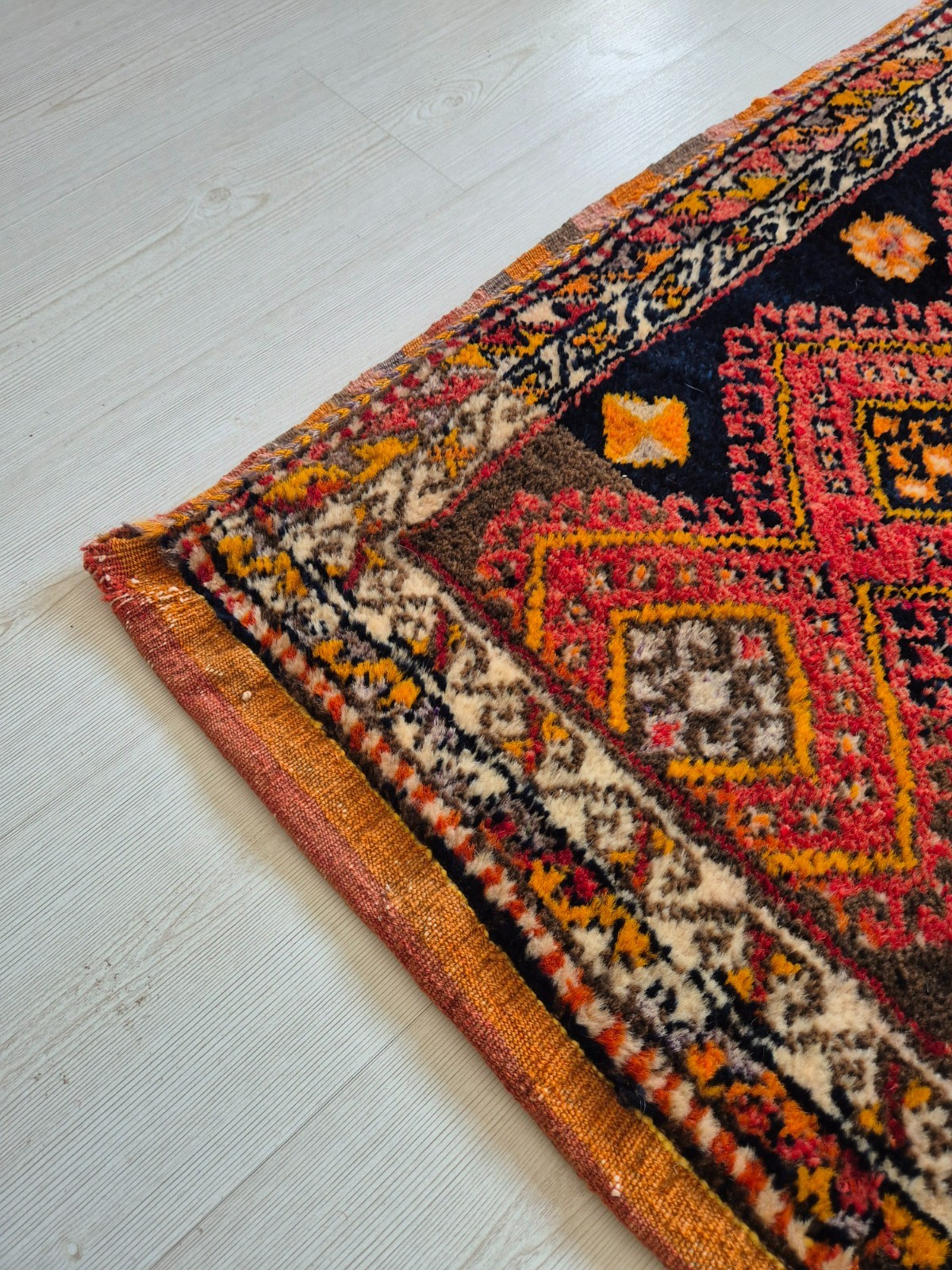 Antique Rug Pillow, Hand Woven Rug, Anatolian, Home Decor, Bohemian Rug, Wool gallery