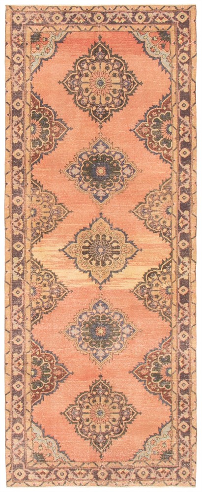 Vintage Oriental Hand-Knotted Carpet 4'8" x 12'0" Traditional Wool Area Rug