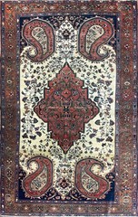 Antique Feraghan Sarouk Rug, 4’3″ x 6’9″ #16030, c-1870