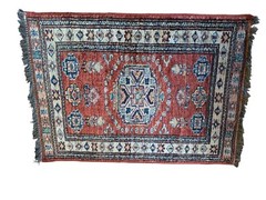 Vintage Hand Made Traditional Kazak Rug Oriental Wool Rug 80cmx59cm