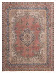 Vintage 9’9″ x 13’0″ Traditional Hand Knotted Vegetable Dye Wool Area Rug