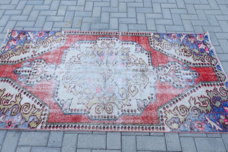 Entry Rug, Anatolian Rug, Vintage Rugs, 3.5x6.8 ft Accent Rugs, Oriental Rugs gallery
