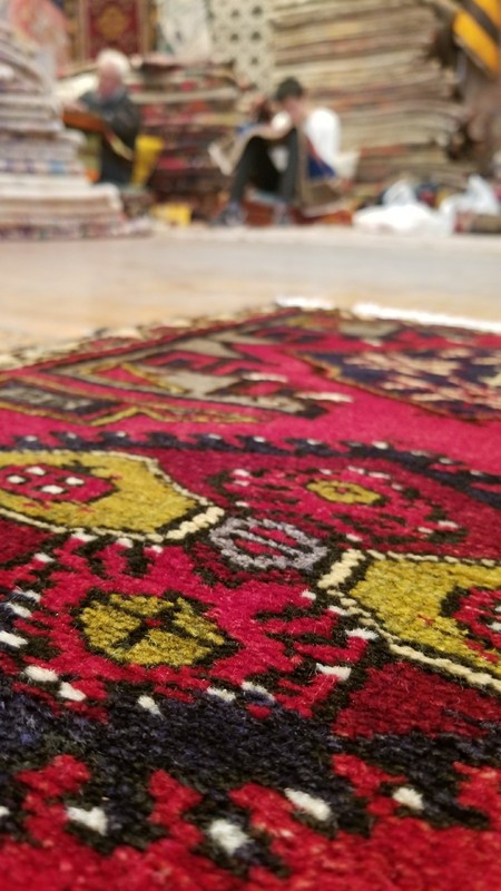 Vintage 1950-1960s Beautiful 1'10×3'2"Wool Pile Natural Dyes Tribal Rug gallery
