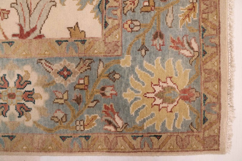 Vintage Hand-Knotted Area Rug 7'11" x 10'1" Traditional Oriental Wool Carpet gallery