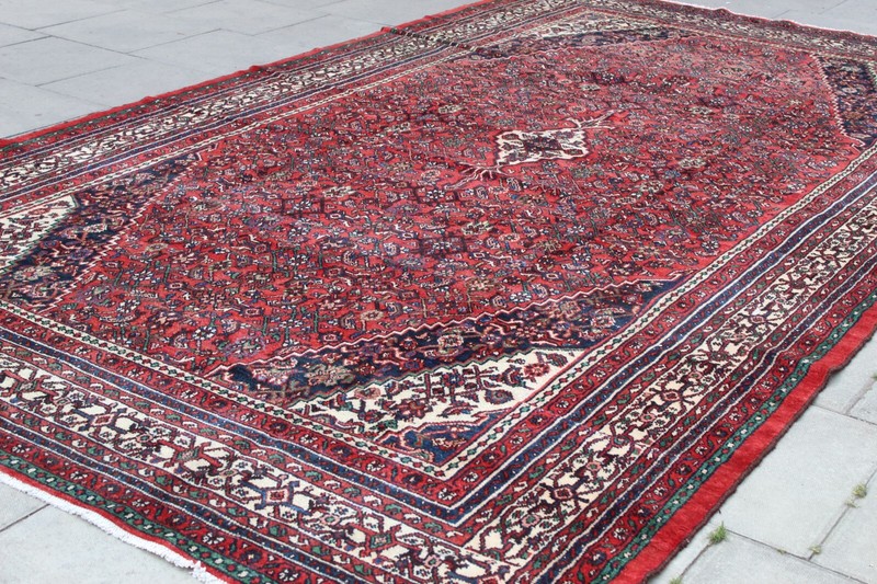 Vintage Hand Made Traditional Oriental Wool Red Oversize Carpet 528x287cm gallery