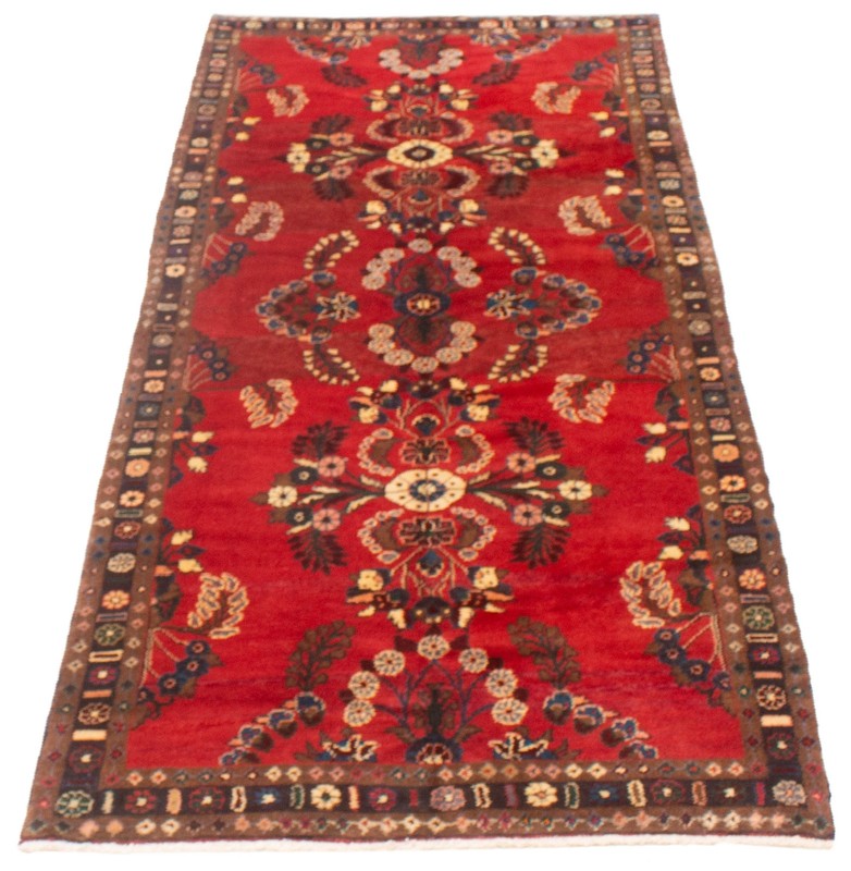 4'0" x 9'6" Vintage Hand-knotted Runner Rug Traditional Oriental Wool Carpet gallery