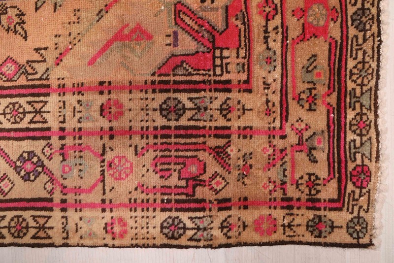 Vintage Hand-knotted Runner Rug 3'7" x 9'11" Traditional Oriental Wool Carpet gallery