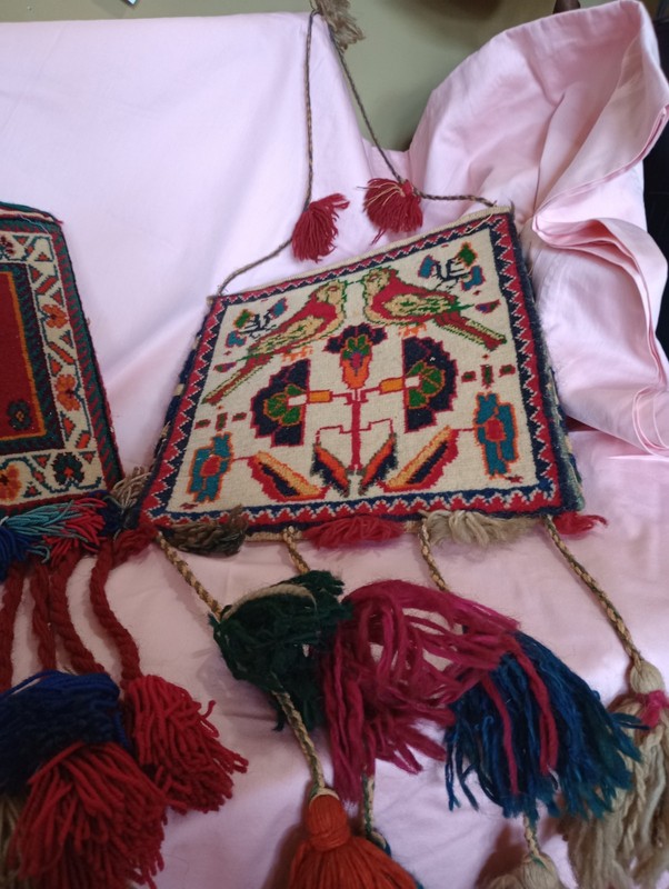 13" x 36" Handmade Middle Eastern Wool Bag Set gallery