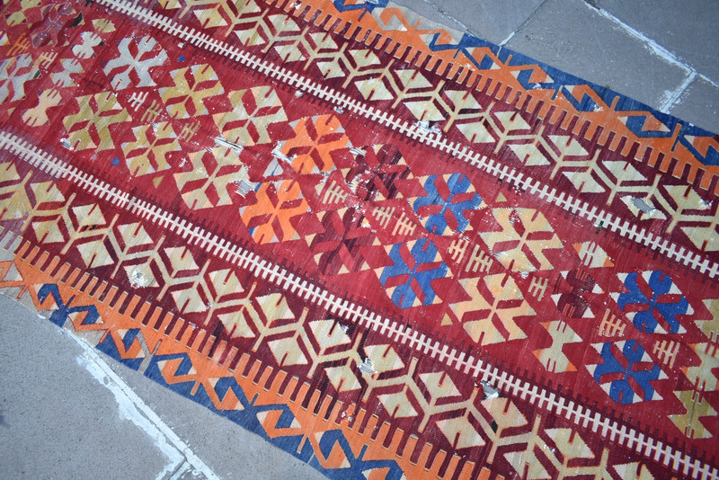 Antique Turkish Rug 45'' x 95'' Collector's Item Wall Hangings Home Decor Rug gallery