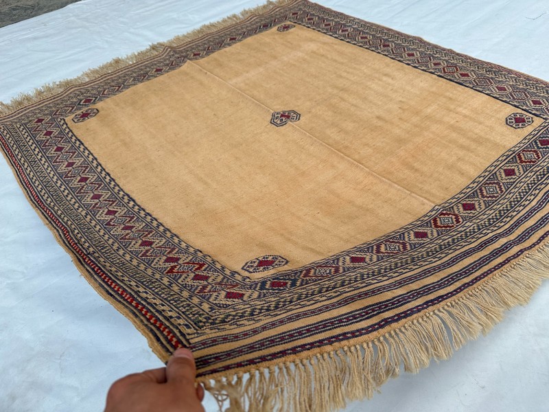 4'8 X 4'9 Ft Vintage Gorgeous Afghan Square Maliky Fine Quality Tribal Kilim gallery