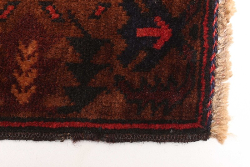 Vintage 3'0" x 4'9" Traditional Hand Knotted Vegetable Dye Wool Area Rug gallery