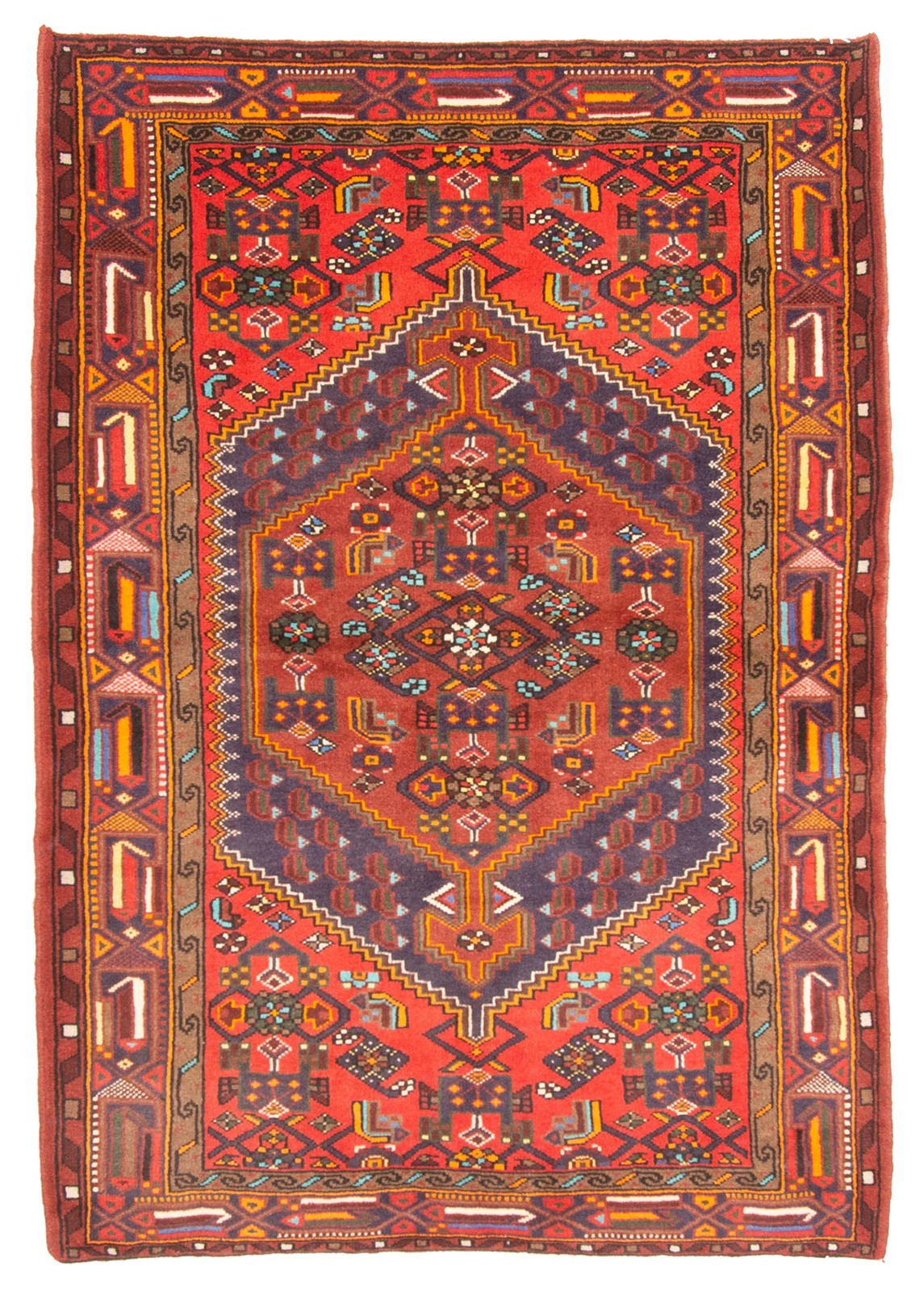 4'5" x 6'3" Vintage Hand Knotted Area Rug Traditional Oriental Wool Carpet gallery
