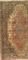 2’7″X 3’1″ HAND-KNOTTED CAUCASIAN KURDISH SANEH TRIBAL VINTAGE WOOL RUG’